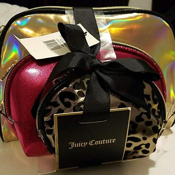 Juicy Couture Handbags - NWT, Juicy Couture Cosmetic Case Set